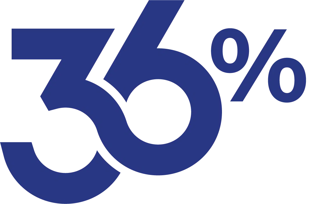 36%